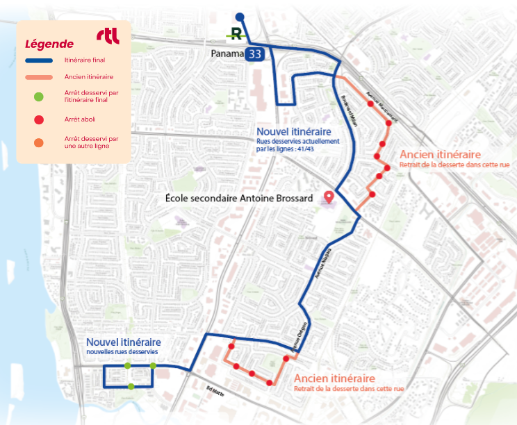Ligne 33 - Carte