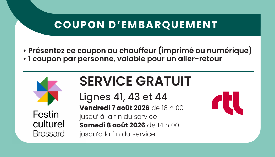 Coupon embarquement Festin culturel Coupon embarquement Festin culturel