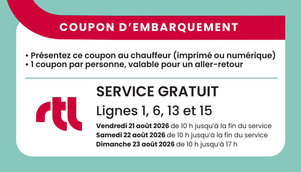 Coupon embarquement Fêtes de St-Lambert 